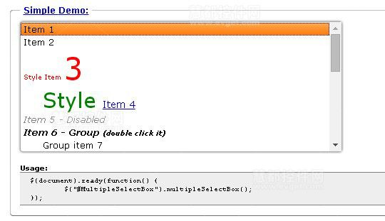 實(shí)用的 jQuery下拉選擇框插件集合
