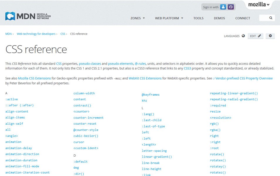 Mozilla-CSS-Reference